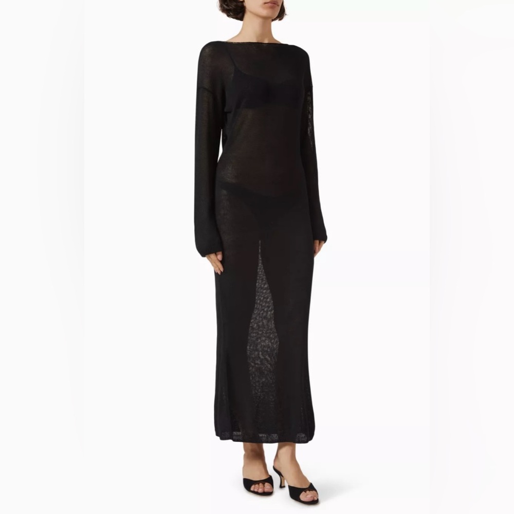 NWT SOLID & STRIPED x  Sofia Richie Grainge Polly Dress in Linen-blend SZ S